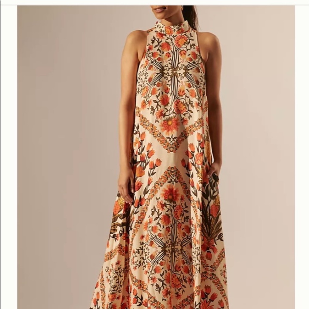 Farm Rio Halter Maxi Dress